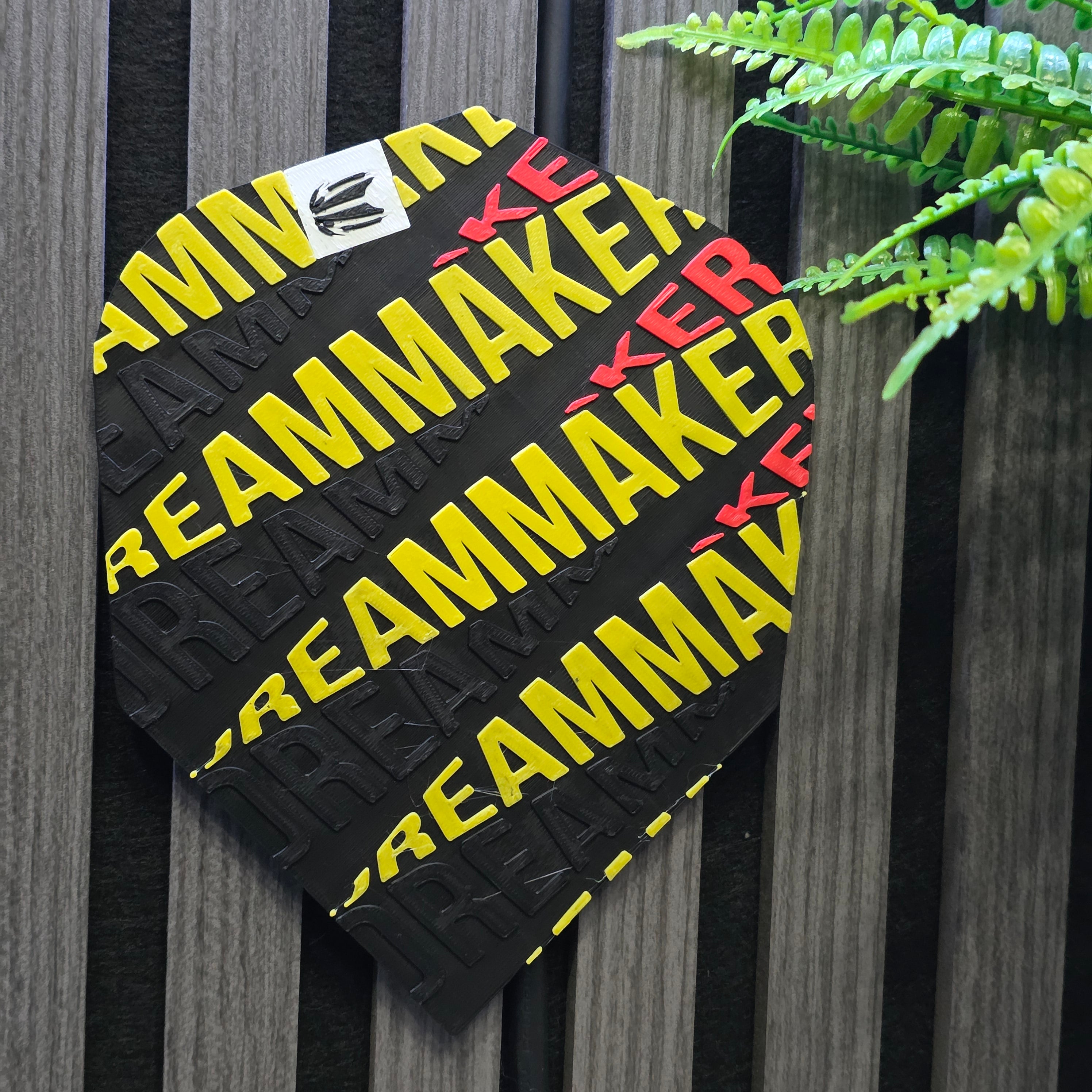 3D Printed Dart Flight Wall Art Home Decor