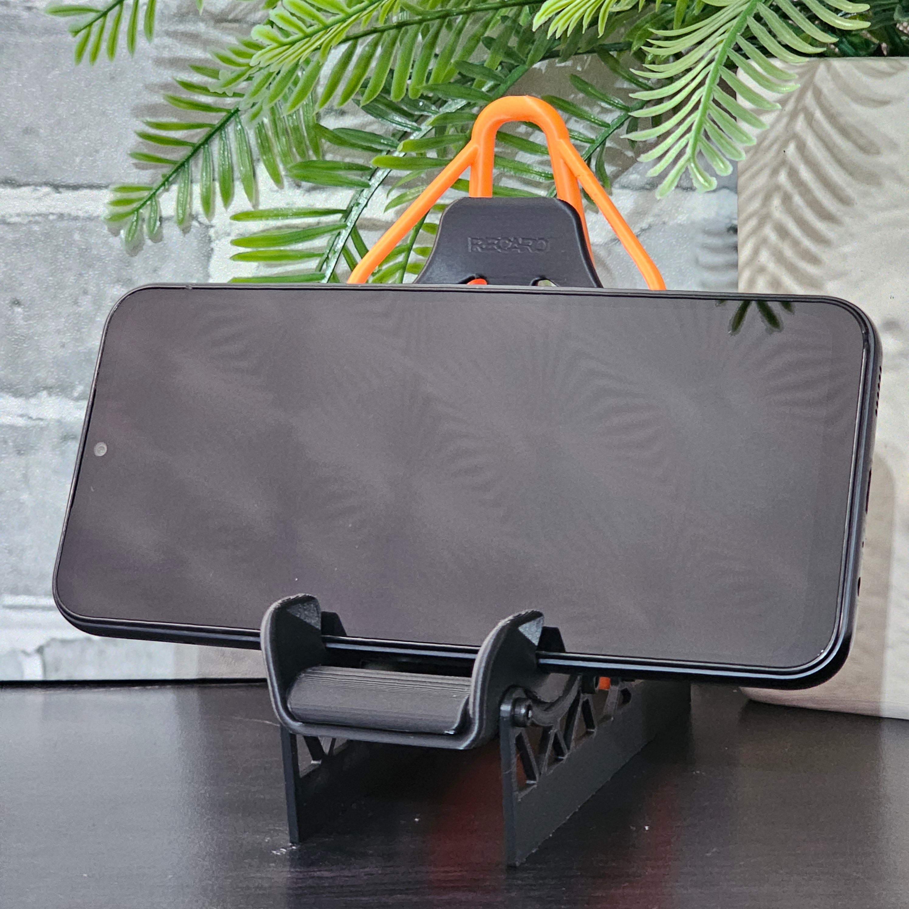 Desktop Racing Seat Mobile Phone Display  Stand - Many Colours To Choose