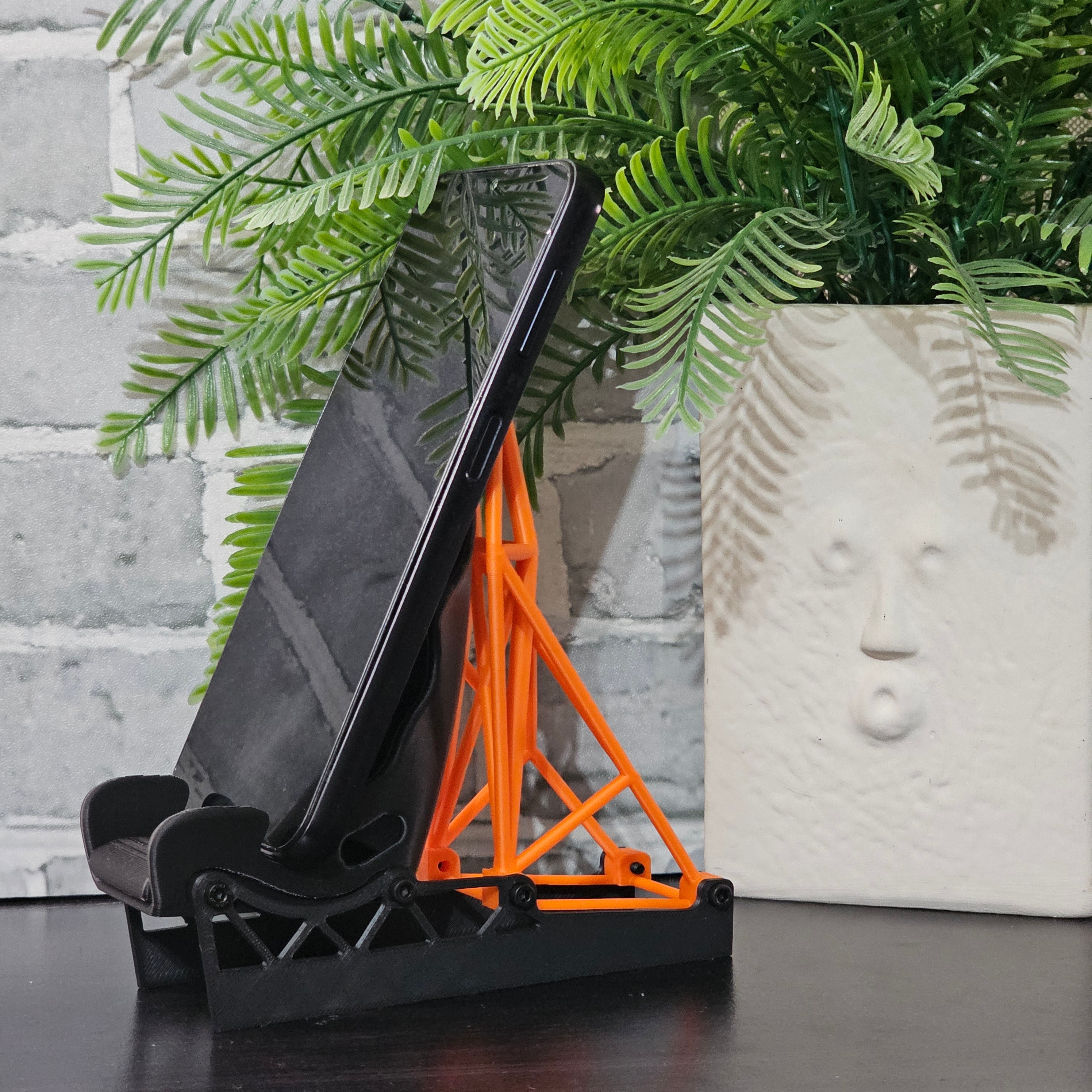 Desktop Racing Seat Mobile Phone Display  Stand - Many Colours To Choose