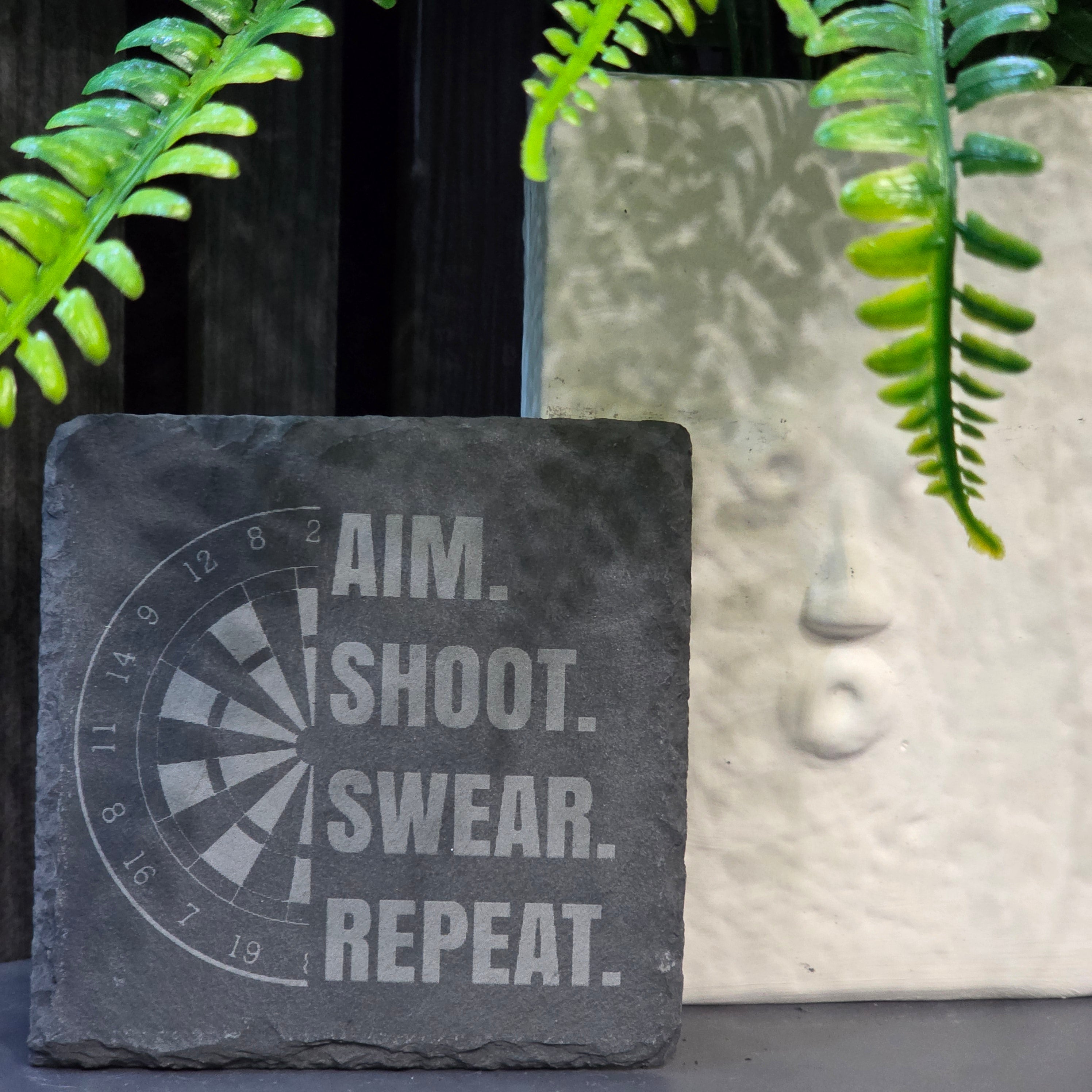 Darts Inspired Slate Coasters - Elegant Coasters For Home Decor Perfect Gift Ideal For Darts Fans