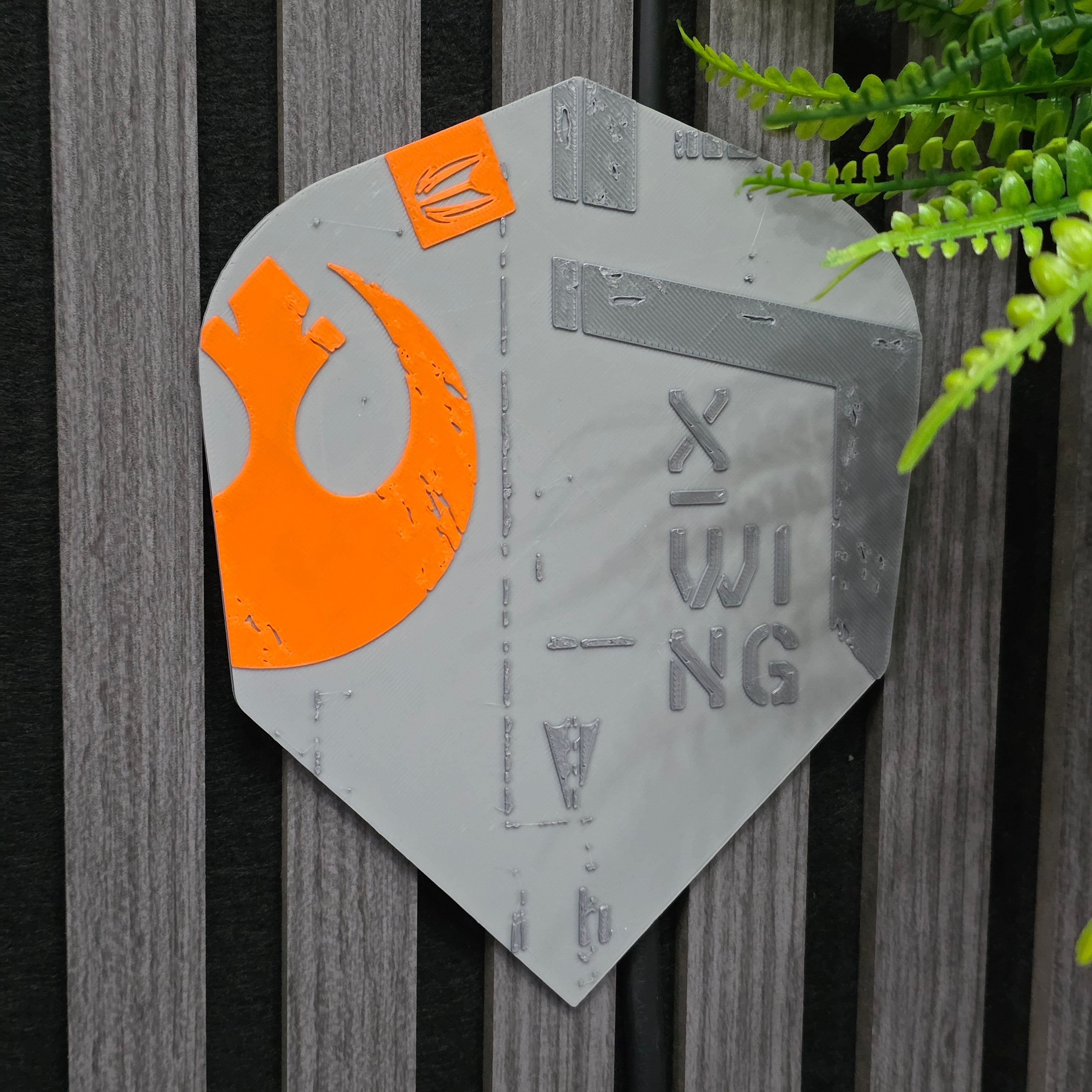 3D Printed Dart Flight Wall Art Home Decor