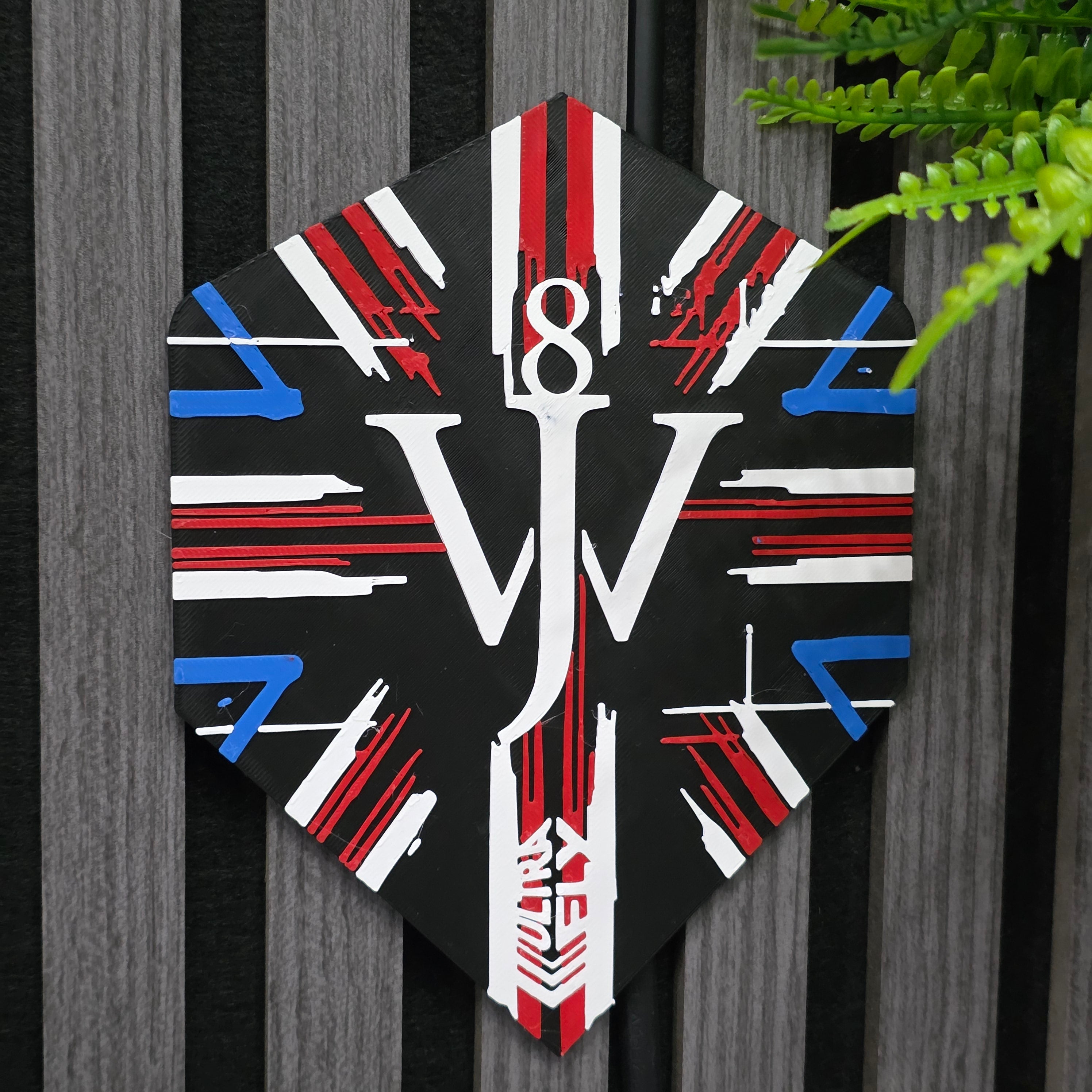 3D Printed Dart Flight Wall Art Home Decor