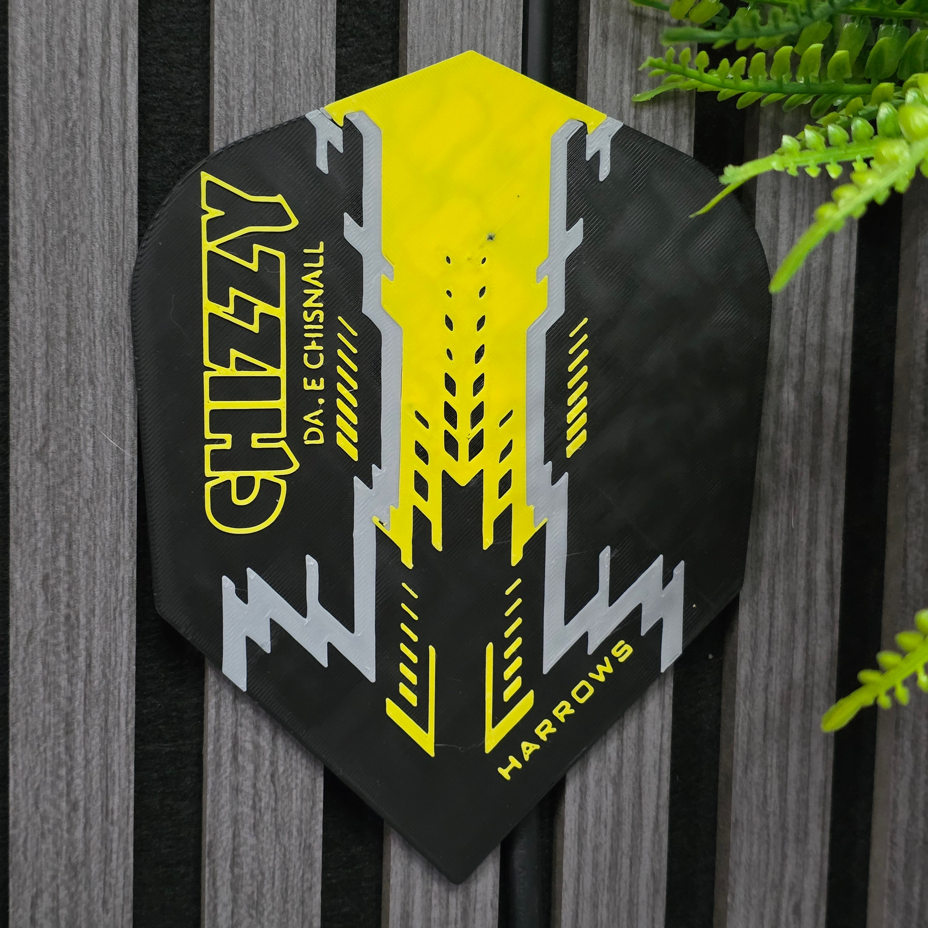 3D Printed Dart Flight Wall Art Home Decor