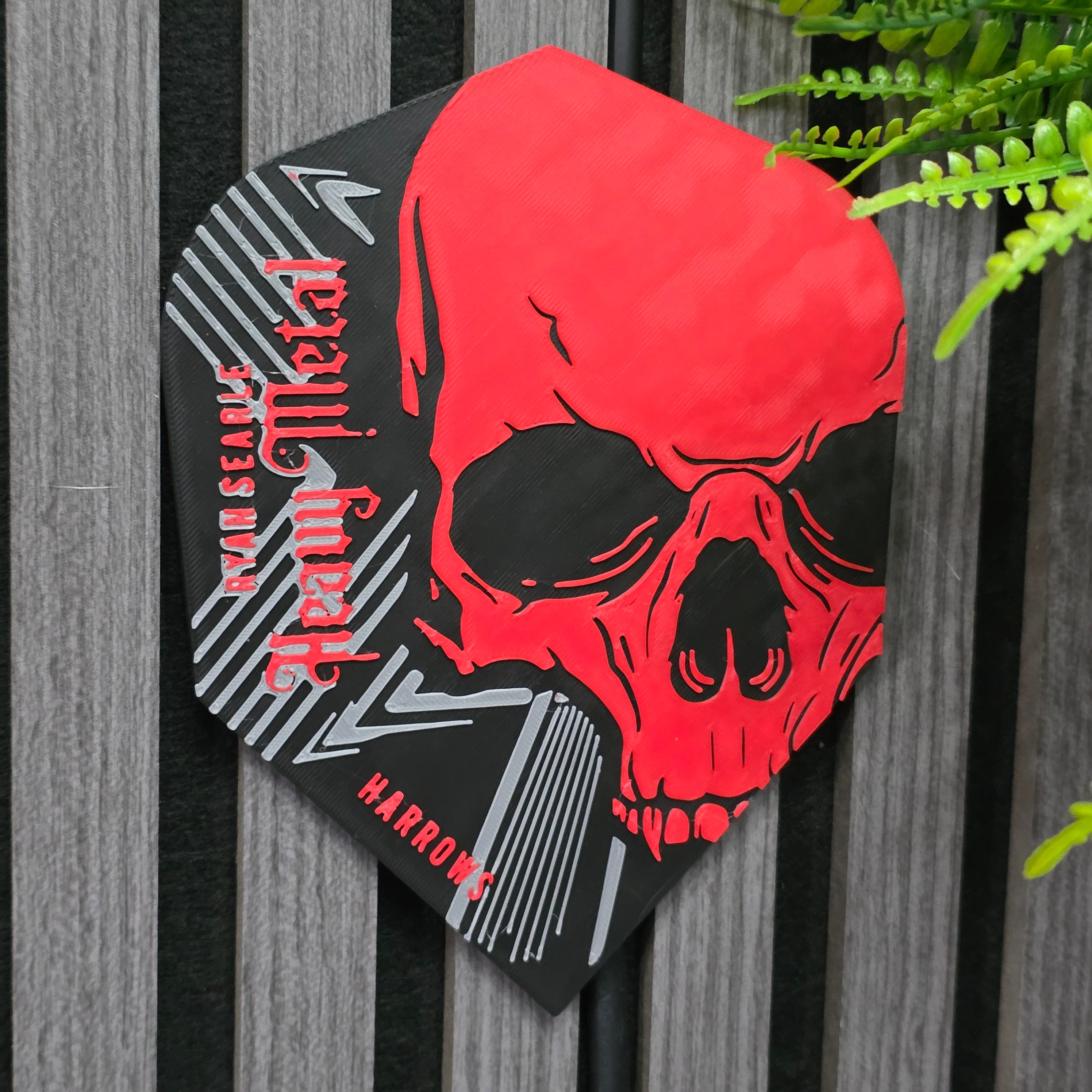 3D Printed Dart Flight Wall Art Home Decor