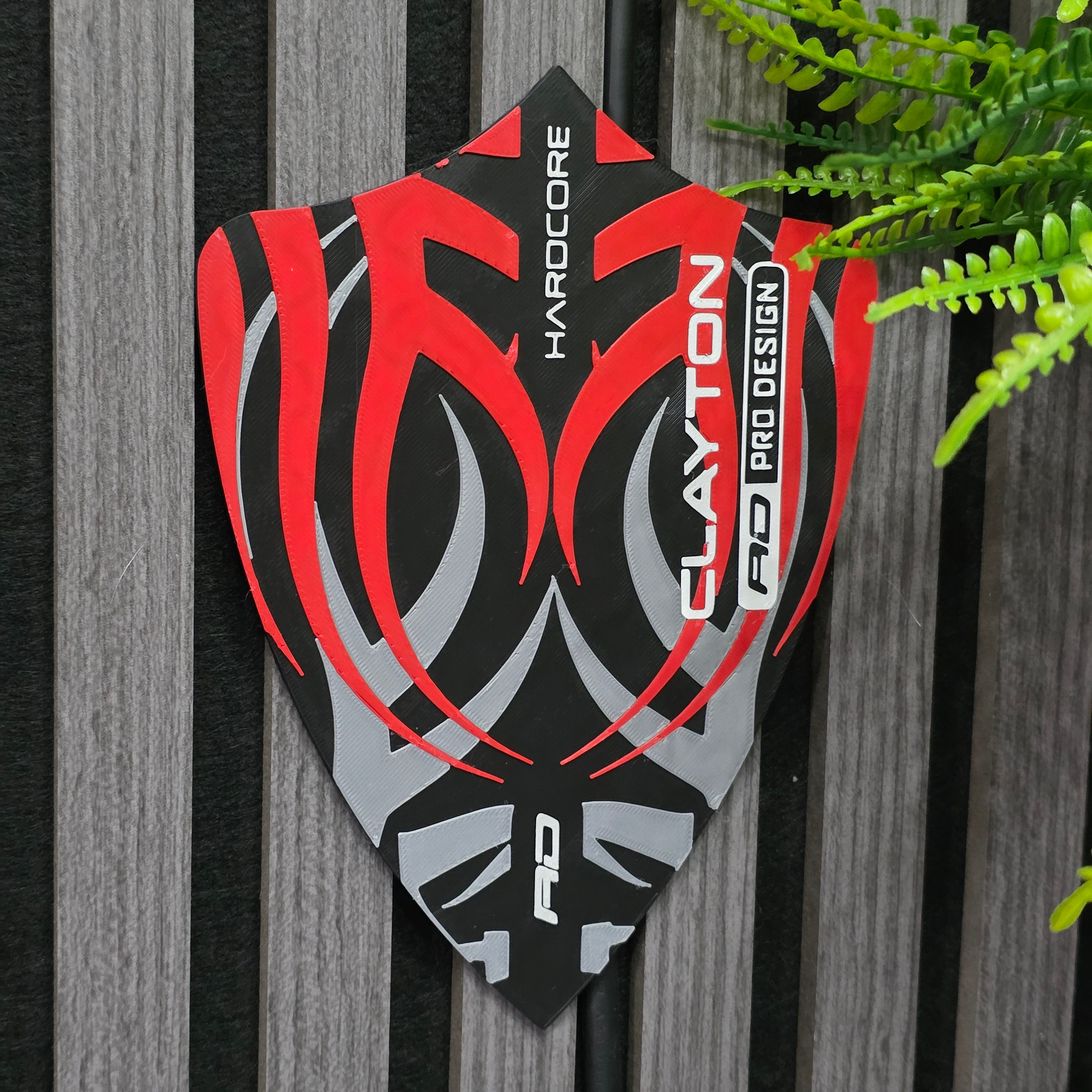 3D Printed Dart Flight Wall Art Home Decor