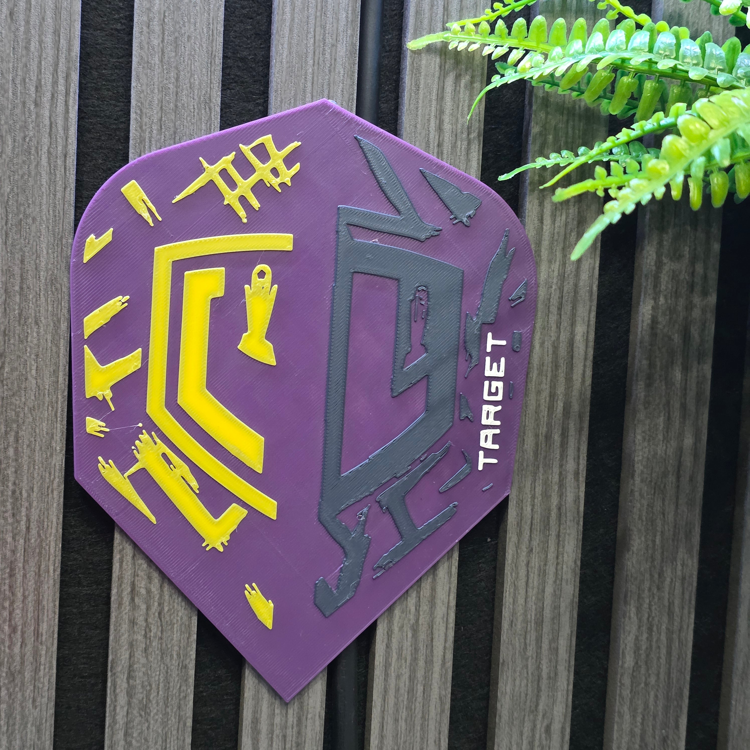 3D Printed Dart Flight Wall Art Home Decor