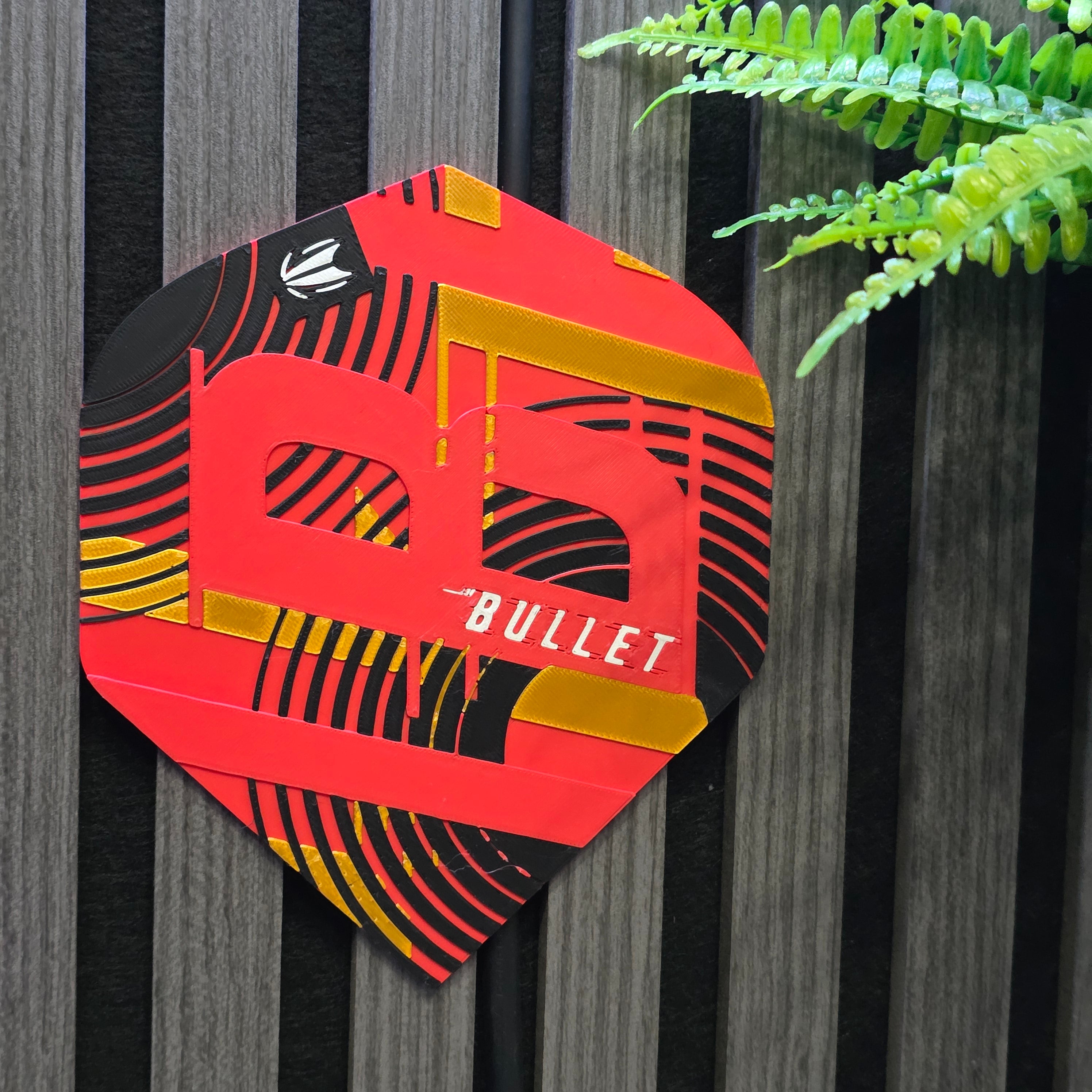 3D Printed Dart Flight Wall Art Home Decor