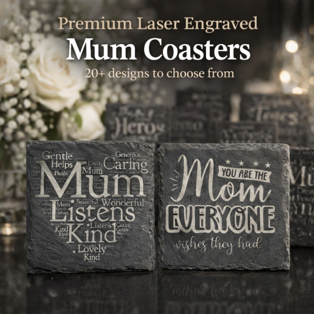 Mum Inspired Slate Coaster 20+ Designs for Mothers Day Birthday Christmas Unique Gift for Moms