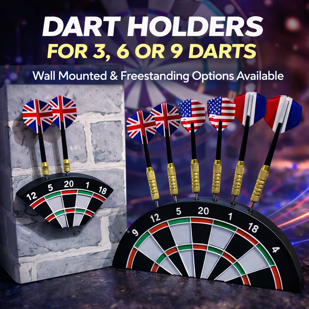 3D Printed Darts Holders - Different Styles Available - Desk and Wall Mounted