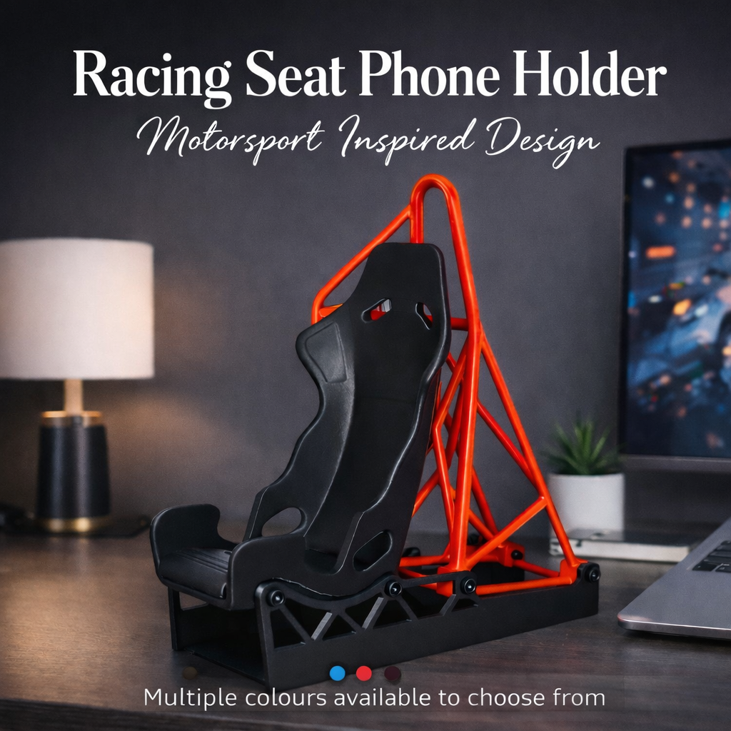 Desktop Racing Seat Mobile Phone Display  Stand - Many Colours To Choose