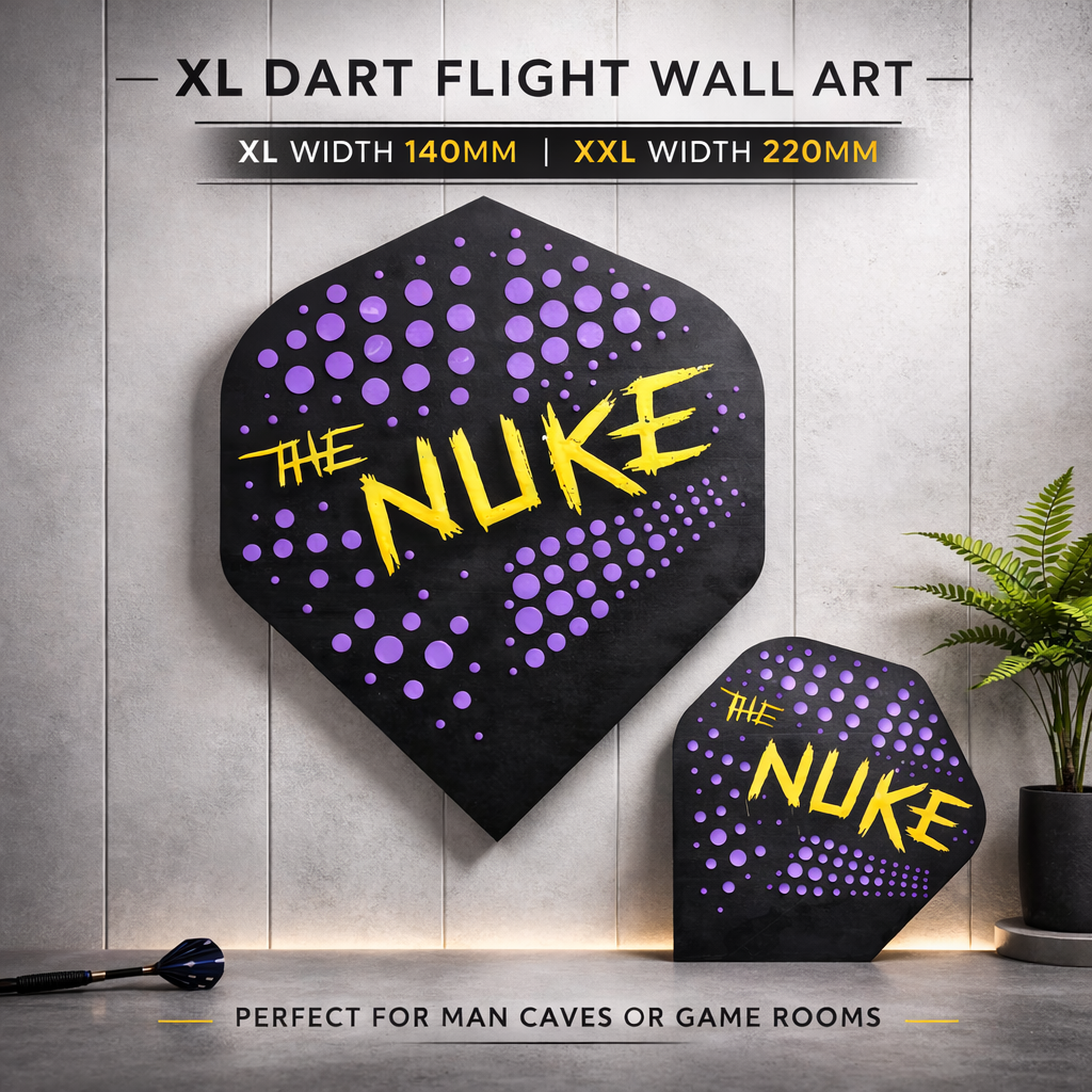 3D Printed Dart Flight Wall Art Home Decor